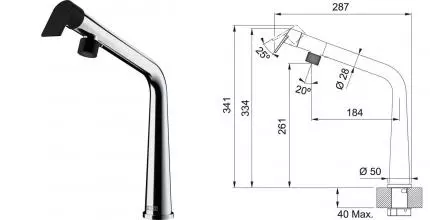 Смеситель для кухонной мойки «Franke» Icon 115.0625.185 хром Смеситель для кухонной мойки «Franke» Icon 115.0625.185 хром