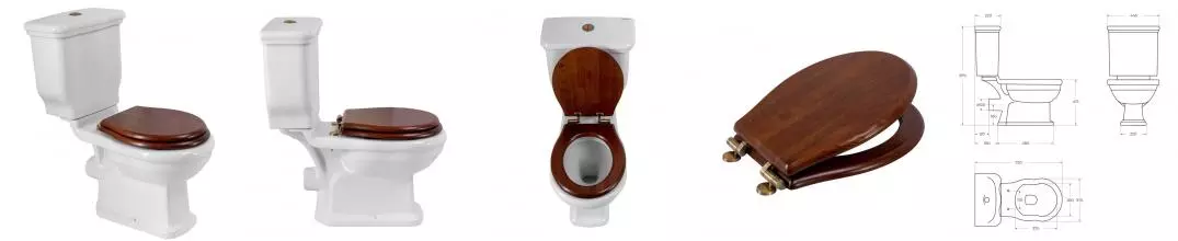 Унитаз компакт «Belbagno» Boheme BB115CPR/BB115T (CZR-360W-BR) белый с сиденьем дерево с микролифтом Унитаз компакт «Belbagno» Boheme BB115CPR/BB115T (CZR-360W-BR) белый с сиденьем дерево с микролифтом