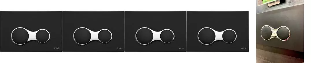 Кнопка смыва «Vitra» Loop Sirius 740-0411 пластик черная матовая (206725) Кнопка смыва «Vitra» Loop Sirius 740-0411 пластик черная матовая (206725)