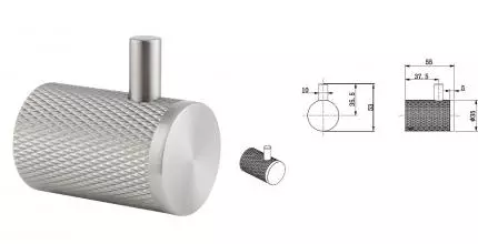 Крючок «Allen Brau» Priority 4.0 6.31C01-BN на стену брашированный никель