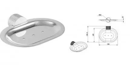 Мыльница «Allen Brau» Priority 4.0 6.31C04-00 на стену хром