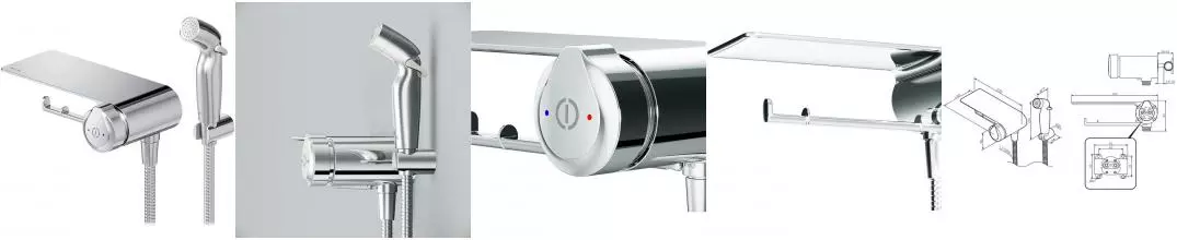 Смеситель с гигиеническим душем «Am.Pm» X-Joy TouchReel F0H85A800 хром Смеситель с гигиеническим душем «Am.Pm» X-Joy TouchReel F0H85A800 хром