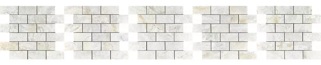 Напольная мозаика «Velsaa» Lumix White Brick Bone Polish. 34,6x29,7 00-00697845 white