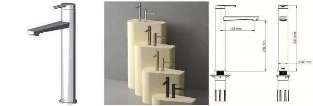 Смеситель для раковины «Teska» Liva Leo L E5426 хром Смеситель для раковины «Teska» Liva Leo L E5426 хром