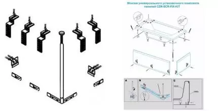 Крепление для экрана «Cezares» CZR-FR-SCR-FIX-KIT