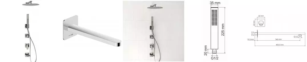 Душевая система «WasserKRAFT» Weida A3151.269.270.090.116.271.087.103 хром Душевая система «WasserKRAFT» Weida A3151.269.270.090.116.271.087.103 хром
