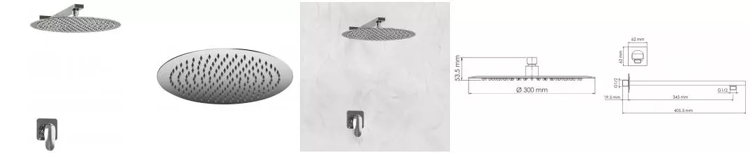 Душевая система «WasserKRAFT» Weida A3151.090.116 хром Душевая система «WasserKRAFT» Weida A3151.090.116 хром