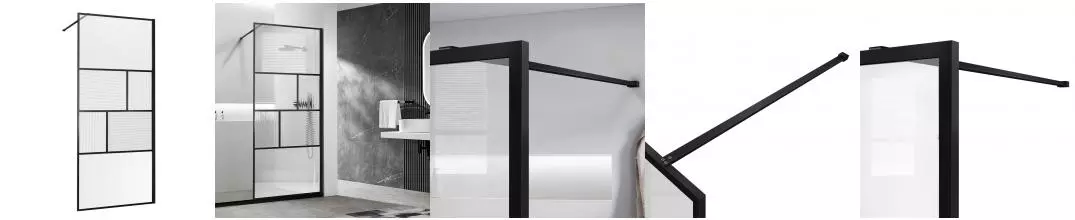 Душевая перегородка «Vincea» Walk-In VSW-1HC120CFB 120/200 рифлёная-прозрачная/чёрная универсальная Душевая перегородка «Vincea» Walk-In VSW-1HC120CFB 120/200 рифлёная-прозрачная/чёрная универсальная