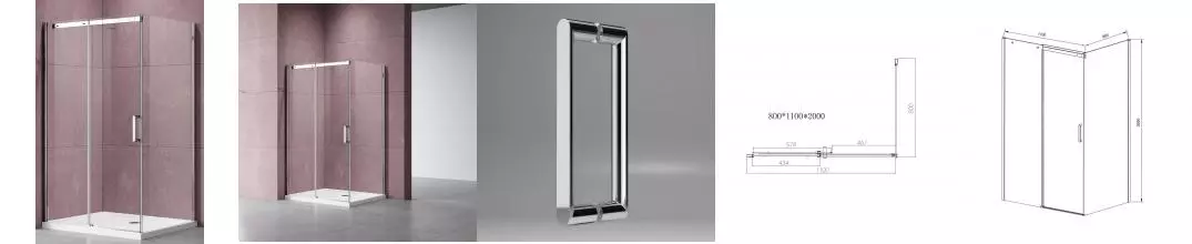 Душевой угол-ограждение «Vincea» Dice VSR-4D8011CL 110/80 прозрачный/хром прямоугольный без поддона универсальный Душевой угол-ограждение «Vincea» Dice VSR-4D8011CL 110/80 прозрачный/хром прямоугольный без поддона универсальный