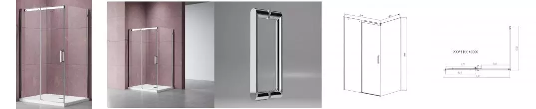 Душевой угол-ограждение «Vincea» Dice VSR-4D9011CL 110/90 прозрачный/хром прямоугольный без поддона универсальный Душевой угол-ограждение «Vincea» Dice VSR-4D9011CL 110/90 прозрачный/хром прямоугольный без поддона универсальный