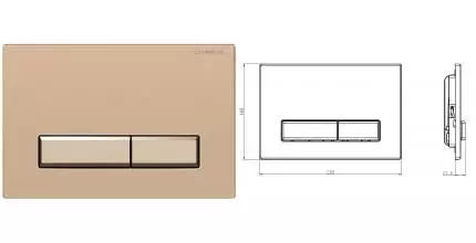 Кнопка смыва «Charus» Raiden FP.321.51.01 матовый песок Кнопка смыва «Charus» Raiden FP.321.51.01 матовый песок