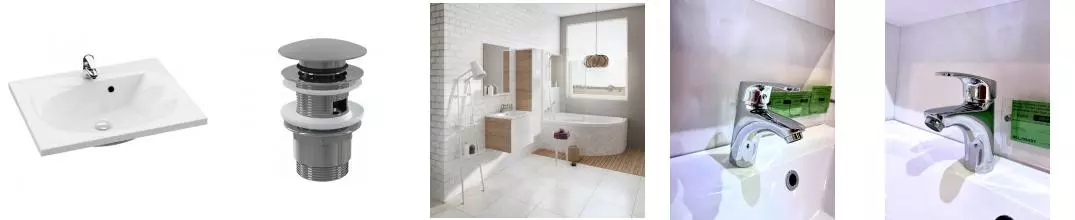 Раковина «Ravak» Rosa II 76 литьевой мрамор белая 