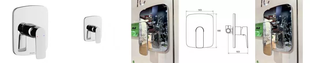 Смеситель для душа «Ravak» Classic CL 062.00 хром 