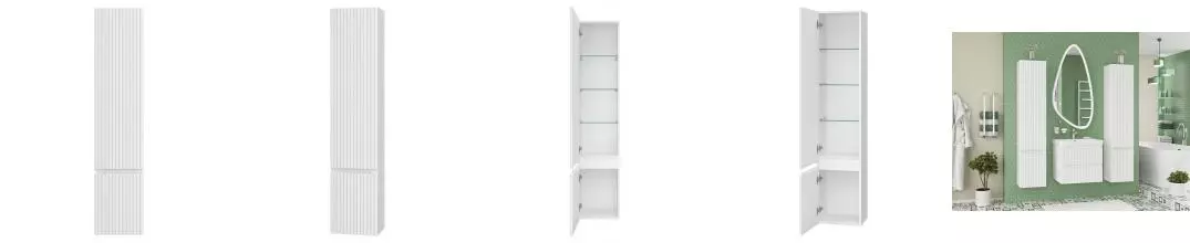 Пенал «Brevita» Victory 35 L подвесной белый левый