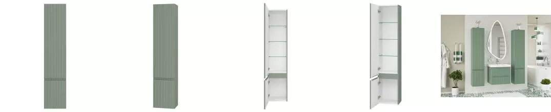 Пенал «Brevita» Victory 35 L подвесной зелёный левый