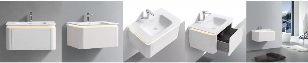Мебель B&W U925.800 основной шкаф,DTS Corian раковина-столешница / LED light (800x520x400) 925800 · Black & White, 925800 Мебель B&W U925.800 основной шкаф,DTS Corian раковина-столешница / LED light (800x520x400) 925800 · Black & White, 925800
