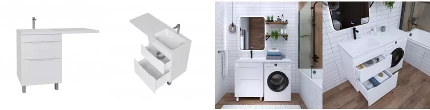 Тумба под раковину «Grossman» Вилар 60 белая