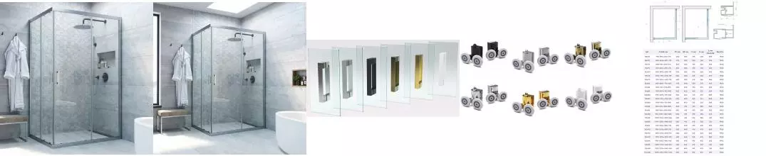 Душевой угол-ограждение «Vegas Glass» ZA-F Novo 100/80 Crystalvision/матовый хром без поддона универсальный