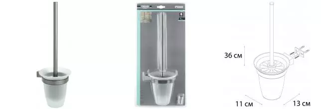 Ёршик для унитаза «Fixsen» Trend Graphite FX-98013 на стену графит-сатин