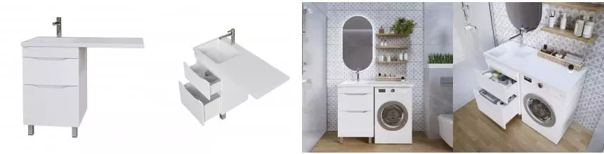 Тумба под раковину «Grossman» Вилар 50 белая