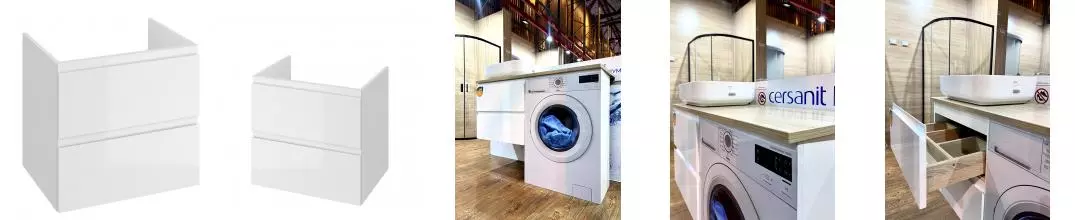 Тумба под раковину «Cersanit» Moduo 60 подвесная белая (433124)