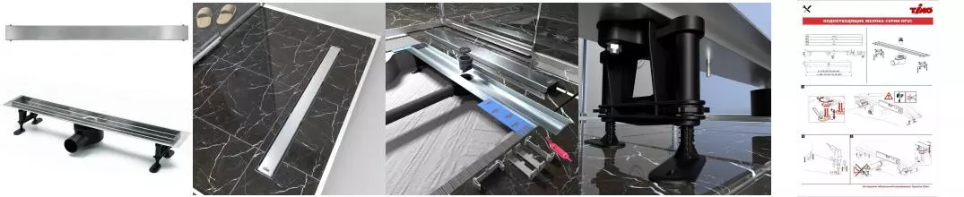Душевой лоток «Timo» DP20-PG20 80см DP20800-PG20800 боковой выпуск нержавеющая сталь Душевой лоток «Timo» DP20-PG20 80см DP20800-PG20800 боковой выпуск нержавеющая сталь