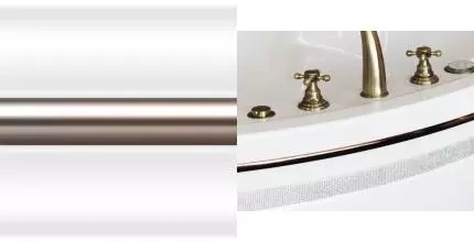 Декоративный молдинг для ванны «Radomir» Патрисия 185/85 (фронтальный) бронза Декоративный молдинг для ванны «Radomir» Патрисия 185/85 (фронтальный) бронза