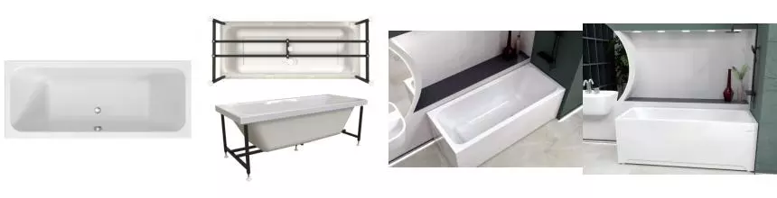 Ванна акриловая «Radomir» Патрисия 185/85 с каркасом без сифона белая