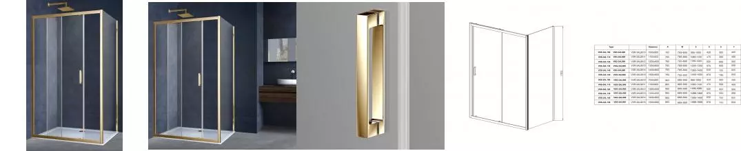 Душевой угол-ограждение «Vincea» Alpha VSR-3AL9012CLG 120/90 прозрачный/брашированное золото прямоугольный без поддона универсальный Душевой угол-ограждение «Vincea» Alpha VSR-3AL9012CLG 120/90 прозрачный/брашированное золото прямоугольный без поддона универсальный