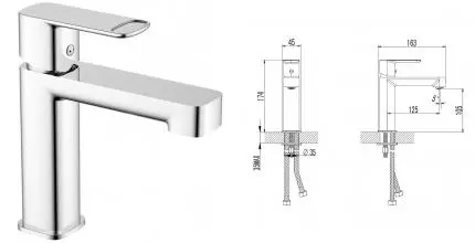 Смеситель для раковины «AQUAme» Parma AQM6610CR хром Смеситель для раковины «AQUAme» Parma AQM6610CR хром