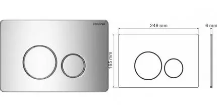 Кнопка смыва «Grossman» Style 700.K31.05.10M.10M металл хром глянец Кнопка смыва «Grossman» Style 700.K31.05.10M.10M металл хром глянец