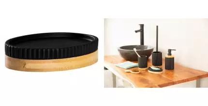 Мыльница «Ridder» Bailey 2173310 на стол чёрная