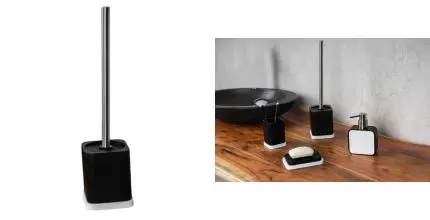 Ёршик для унитаза «Ridder» Amara 2244420 напольный чёрно-белый Ёршик для унитаза «Ridder» Amara 2244420 напольный чёрно-белый