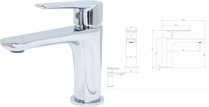 Смеситель для раковины «Allen Brau» Eclipse 2.0 5.E1A01-00 хром