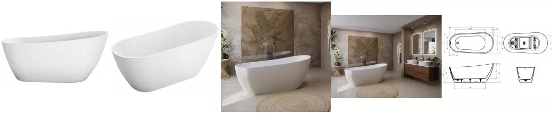 Ванна акриловая «Belbagno» BB704-1700-800-K 170/80 с ножками с сифоном белая Ванна акриловая «Belbagno» BB704-1700-800-K 170/80 с ножками с сифоном белая
