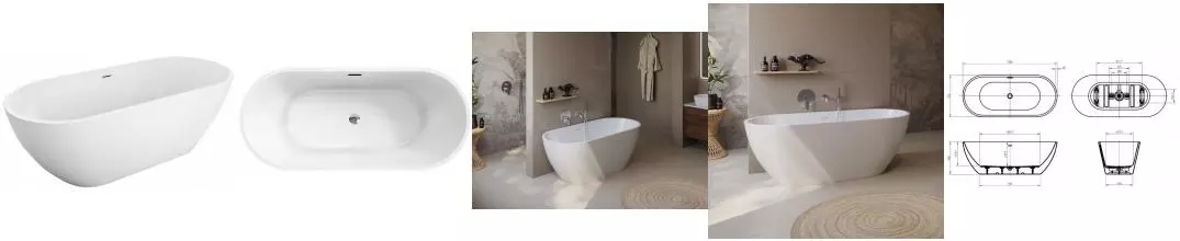 Ванна акриловая «Belbagno» Uno BB701-1700-750-K 170/75 с ножками с сифоном белая Ванна акриловая «Belbagno» Uno BB701-1700-750-K 170/75 с ножками с сифоном белая