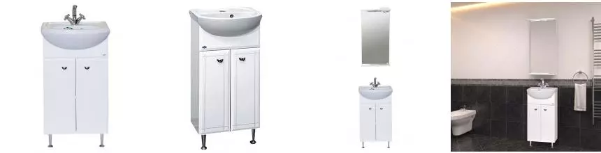 Тумба с раковиной «Misty» Соло 40 (Манго 40) белая