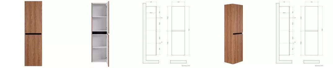 Пенал «Art&Max» Torino 150 подвесной бран универсальный