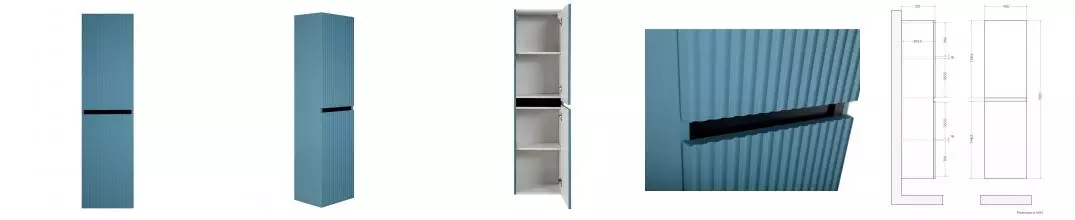 Пенал «Art&Max» Torino 150 подвесной ниагара универсальный Пенал «Art&Max» Torino 150 подвесной ниагара универсальный