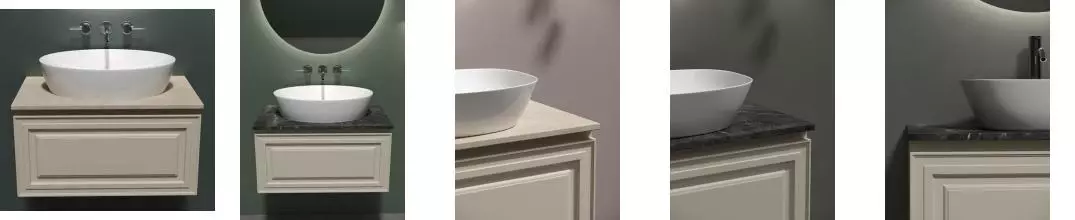 Тумба с раковиной и столешницей «Sancos» Very 79 подвесная Beige Soft