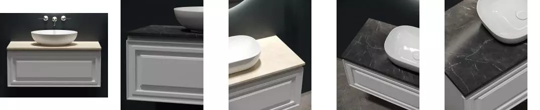 Тумба с раковиной и столешницей «Sancos» Very 99,5 подвесная Bianco