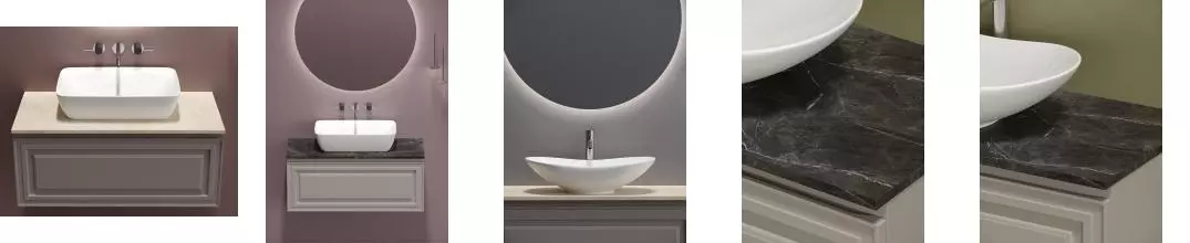 Тумба с раковиной и столешницей «Sancos» Very 99,5 подвесная Doha Soft