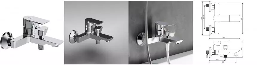 Смеситель для ванны «Damixa» Apollo 471000001 хром Смеситель для ванны «Damixa» Apollo 471000001 хром