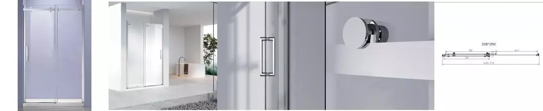 Душевая дверь «Vincea» Como-N VDS-4CN150CL 150/195 прозрачная/хром Душевая дверь «Vincea» Como-N VDS-4CN150CL 150/195 прозрачная/хром