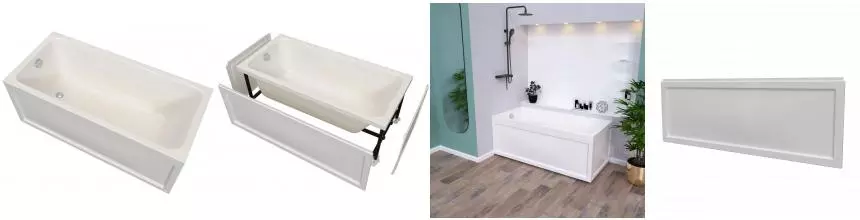 Экран под ванну «Radomir» Дижон 160/70 с креплением к ванне белый