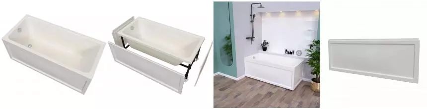 Экран под ванну «Radomir» Дижон 170/70 с креплением к ванне белый