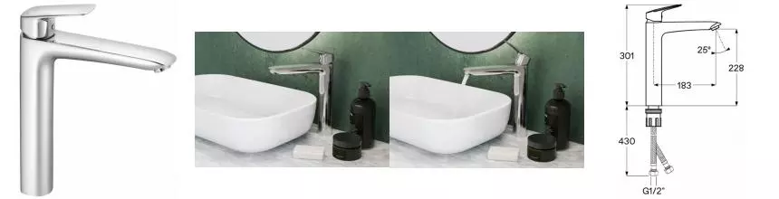 Смеситель для раковины «Santek» Таос WH5A04009C001 хром Смеситель для раковины «Santek» Таос WH5A04009C001 хром