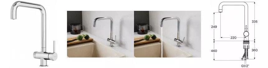 Смеситель для кухни с подключением к фильтру «Santek» Тесио WH5A43012C001 хром Смеситель для кухни с подключением к фильтру «Santek» Тесио WH5A43012C001 хром