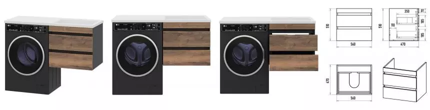 Тумба с раковиной под стиральную машину «Misty» Коломбо 60 (Гавана 120 правая) подвесная дуб Галифакс/антрацит Тумба с раковиной под стиральную машину «Misty» Коломбо 60 (Гавана 120 правая) подвесная дуб Галифакс/антрацит