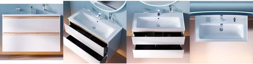 Тумба с раковиной «Am.Pm» X-Joy 100 (X-Joy 100/45 New) подвесная белая